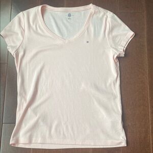 Tommy Hilfiger Women's Light Pink Short Sleeve Tee